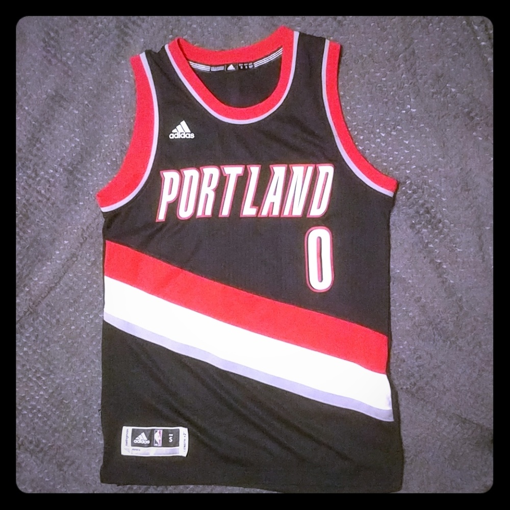 Authentic style Damian Lillard jersey